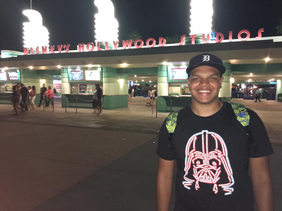 Happy young man ready for a day at Disney's Hollywood Studios